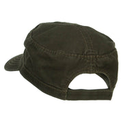 Infected Embroidered Garment Washed Army Cap