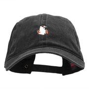 Mini Falcon Embroidered Washed Pigment Dyed Cap