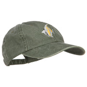 Angelfish Embroidered Washed Cotton Cap