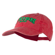 Irish Four Leaf Clover Embroidered Dyed Cap