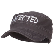 Infected Embroidered Garment Washed Army Cap