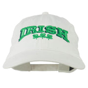 Irish Four Leaf Clover Embroidered Dyed Cap