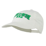 Irish Four Leaf Clover Embroidered Dyed Cap