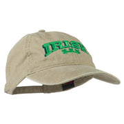 Irish Four Leaf Clover Embroidered Dyed Cap