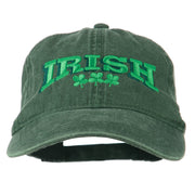 Irish Four Leaf Clover Embroidered Dyed Cap