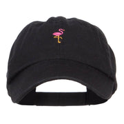 Mini Flamingo Embroidered Pet Spun Cap