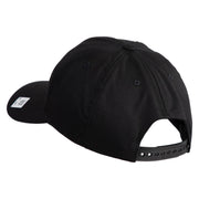 Once  A Marine Always a Marine Embroidered 6 Panel Structured Cotton Twill Cap Made in USA - Black OSFM