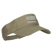 Thin Grey Line American Flag Embroidered Visor