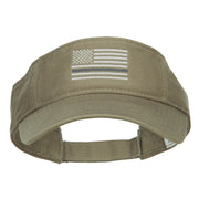 Thin Grey Line American Flag Embroidered Visor