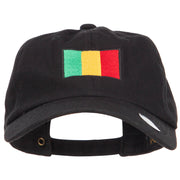 Mali Flag Embroidered Unstructured Cap