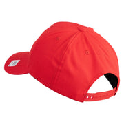 Once  A Marine Always a Marine Embroidered 6 Panel Structured Cotton Twill Cap Made in USA - Red OSFM