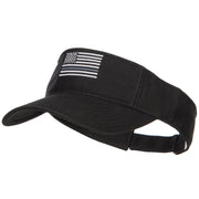 Thin Grey Line American Flag Embroidered Visor