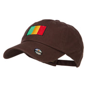 Mali Flag Embroidered Unstructured Cap