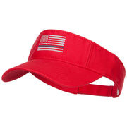 Thin Grey Line American Flag Embroidered Visor