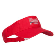 Thin Grey Line American Flag Embroidered Visor