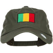 Mali Flag Embroidered Unstructured Cap