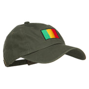 Mali Flag Embroidered Unstructured Cap