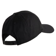 1st Marine Division Veteran Embroidered 6 Panel Structured Cotton Twill Cap Made in USA - Black OSFM