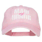 Maid of Honor Embroidered Washed Cap