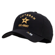 Licensed U.S. Army Veteran Military Embroiderd Low Profile Cap - Black OSFM