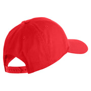 1st Marine Division Veteran Embroidered 6 Panel Structured Cotton Twill Cap Made in USA - Red OSFM