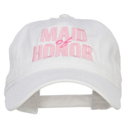 Maid of Honor Embroidered Washed Cap