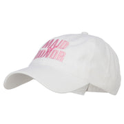 Maid of Honor Embroidered Washed Cap