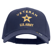 Licensed U.S. Army Veteran Military Embroiderd Low Profile Cap - Navy OSFM