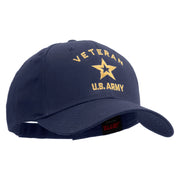 Licensed U.S. Army Veteran Military Embroiderd Low Profile Cap - Navy OSFM