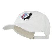 Indian Headdress Embroidered Washed Cap