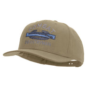 Licensed Combat Infantryman Embroidered Solid Cotton Twill Pro Style Cap - Khaki OSFM