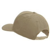 Licensed Combat Infantryman Embroidered Solid Cotton Twill Pro Style Cap - Khaki OSFM