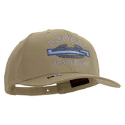 Licensed Combat Infantryman Embroidered Solid Cotton Twill Pro Style Cap - Khaki OSFM