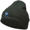 Skiing Embroidered 12 Inch Long Beanie