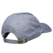 Skiing Embroidered Unstructured Washed Cap