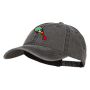 Saint Kitts and Nevis Map Flag Embroidered Washed Cap