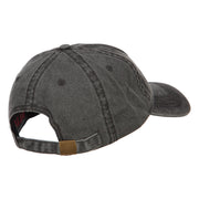 Saint Kitts and Nevis Map Flag Embroidered Washed Cap