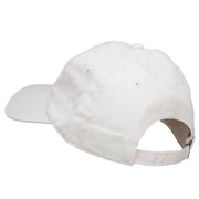 Skiing Embroidered Unstructured Washed Cap