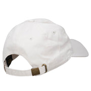 Skiing Embroidered Unstructured Washed Cap