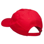 Skiing Embroidered Unstructured Washed Cap