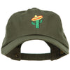 Cactus with Sombrero Embroidered Unstructured Cap