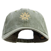 Simple Star Sign Cotton Twill Premium Pigment Dyed Cap - Olive OSFM