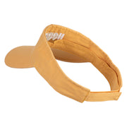 Harvard Embroidered Pro Style Cotton Twill Washed Visor - Mango OSFM