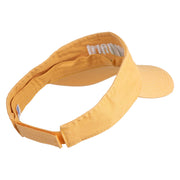 Harvard Embroidered Pro Style Cotton Twill Washed Visor - Mango OSFM
