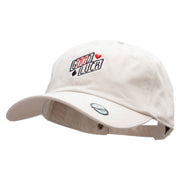 Good Luck Embroidered Washed Cap