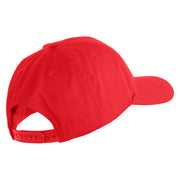 U.S. Marine Corps 1st Marine Division Embroidered 6 Panel Structured Cotton Twill Cap Made in USA - Red OSFM