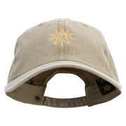 Simple Star Sign Cotton Twill Premium Pigment Dyed Cap - Khaki OSFM