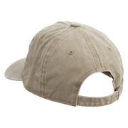 Simple Star Sign Cotton Twill Premium Pigment Dyed Cap - Khaki OSFM