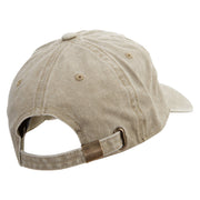 Simple Star Sign Cotton Twill Premium Pigment Dyed Cap - Khaki OSFM