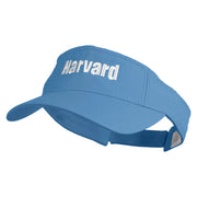 Harvard Embroidered Pro Style Cotton Twill Washed Visor - Light-Blue OSFM